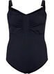 Swimsuit with drapes, Black, Packshot image number 0