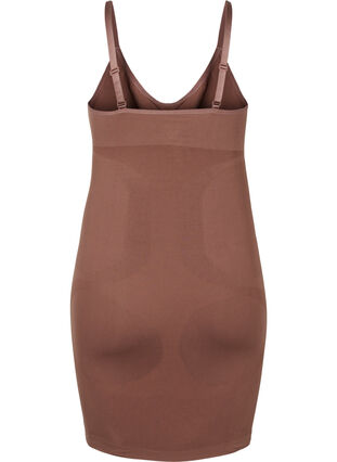 Shapewear dress with thin straps - Brown - Sz. 42-60 - Zizzifashion