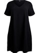 FLASH - Short-sleeved dress with a V-neck, Black, Packshot image number 0