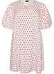 Polka dot A-line dress with balloon sleeves, Pink, Packshot image number 0