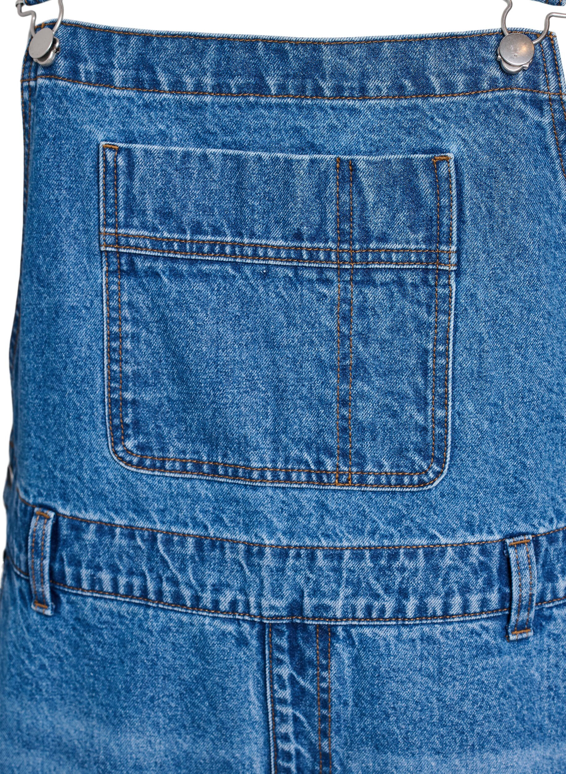 Zizzifashion Wide-leg denim overalls, Blue, Packshot image number 2