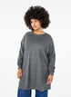 Long-sleeved dress with pearls, Dark Grey, Model image number 0