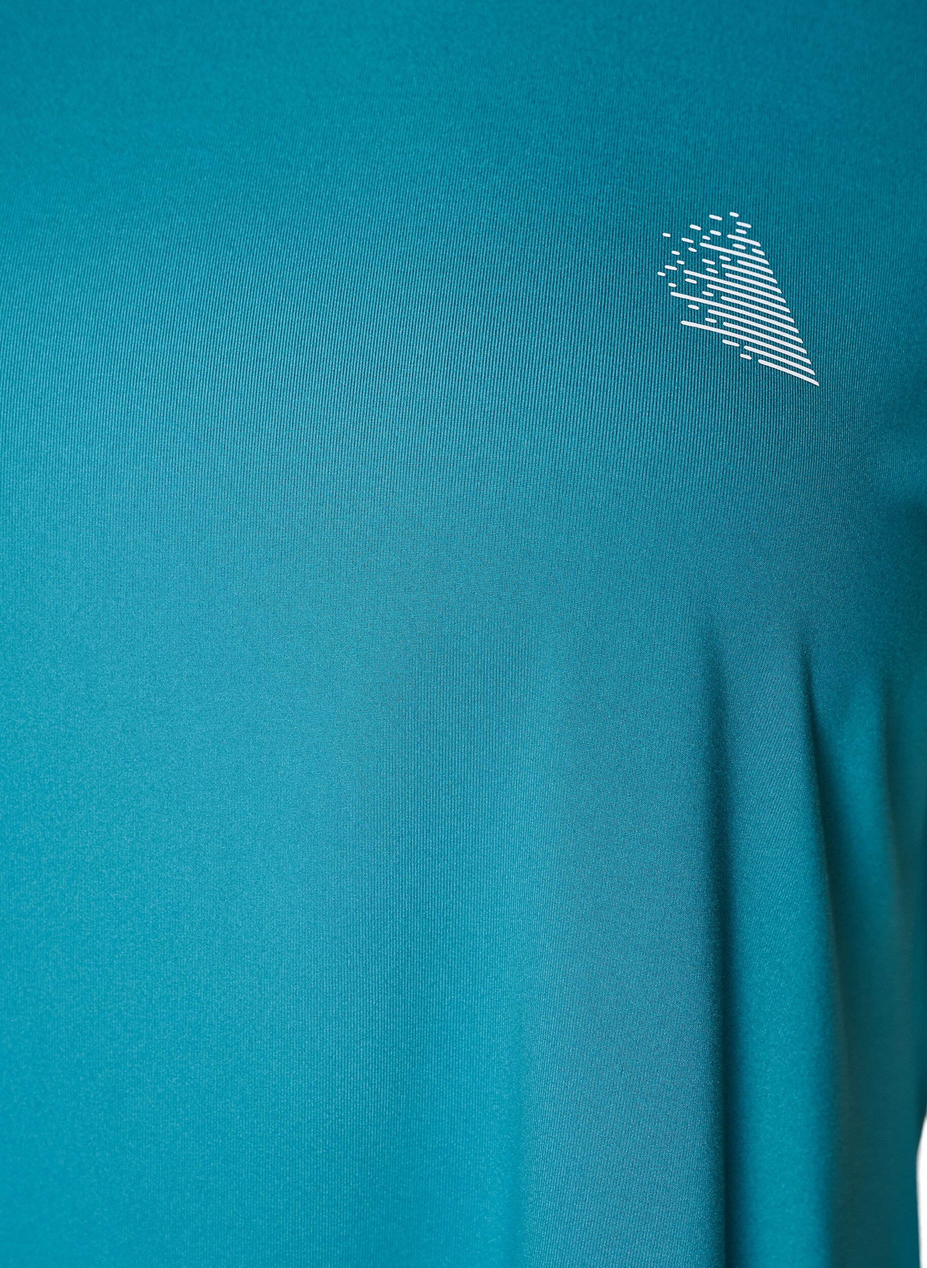 ZizzifashionSolid-coloured training T-shirt, Petrol, Packshot image number 2