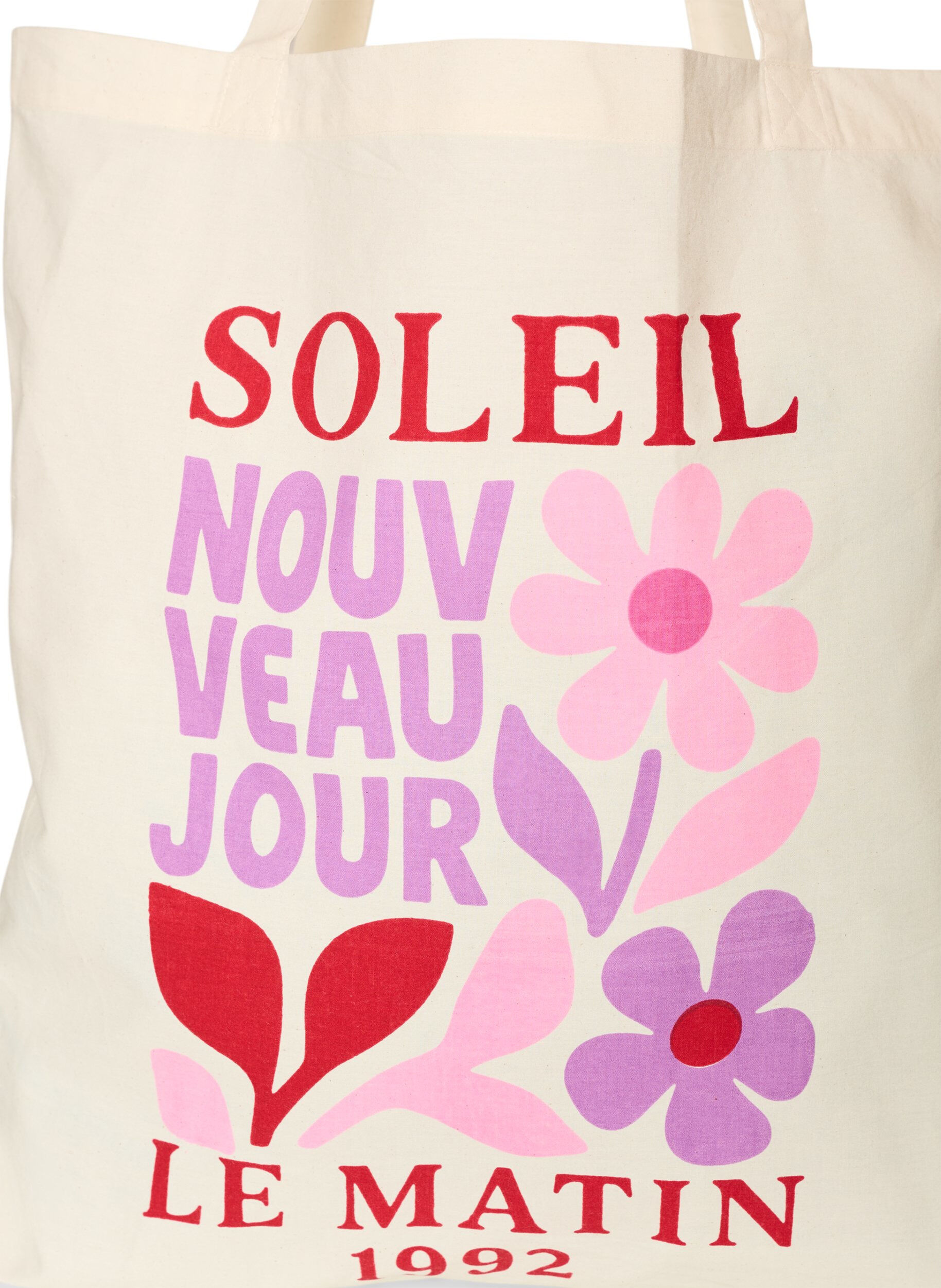 ZizzifashionTote bag with print, Red, Packshot image number 2