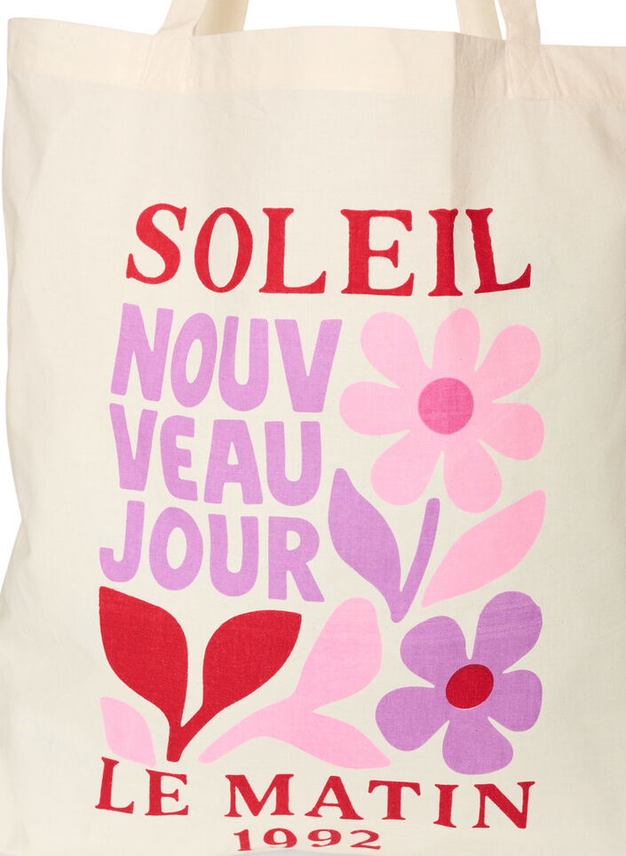 Tote bag with print, Red, Packshot image number 2