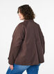 Short trench coat with collar and raglan sleeves, Brown, Model image number 2