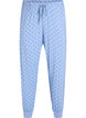 Night trousers in modal with high waist, Blue, Packshot image number 0