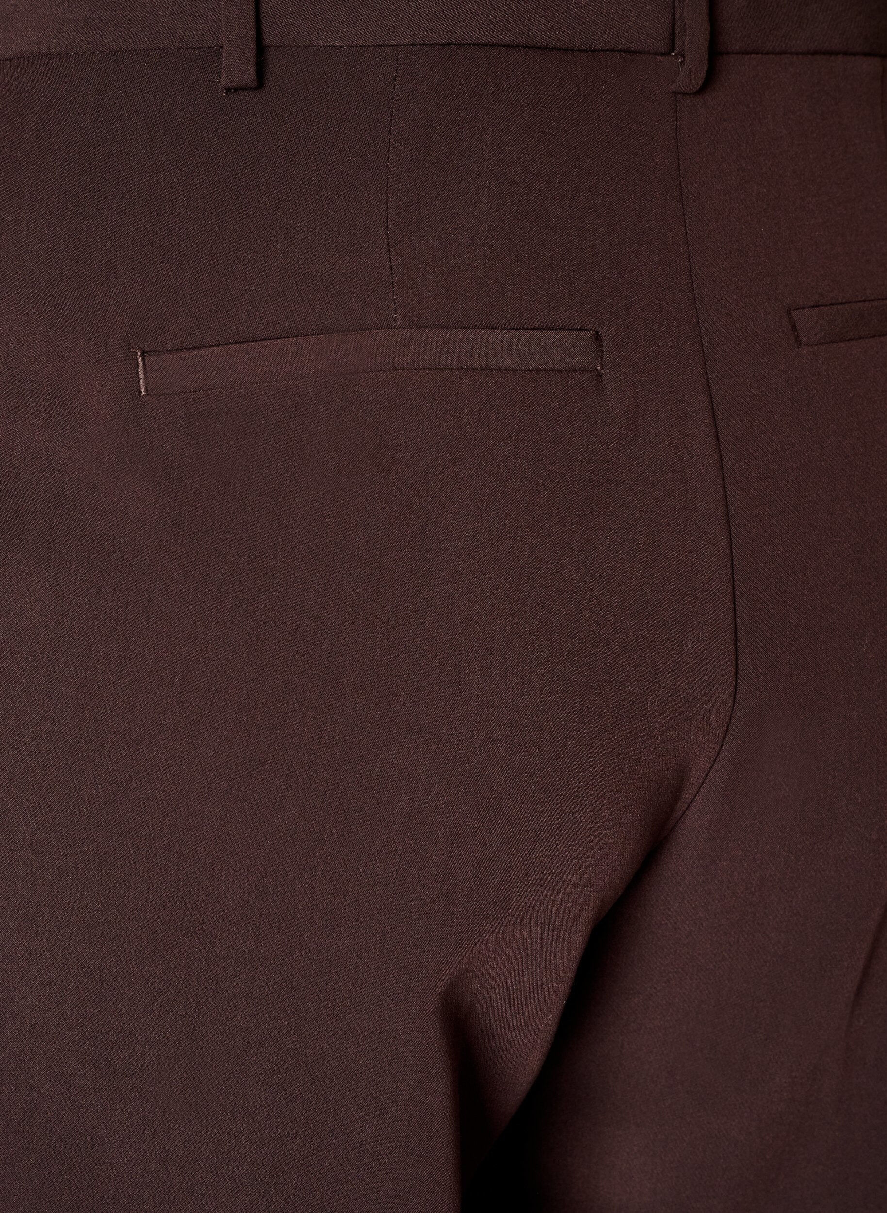 ZizzifashionTailored trousers with wide legs and high waist, Brown, Packshot image number 3