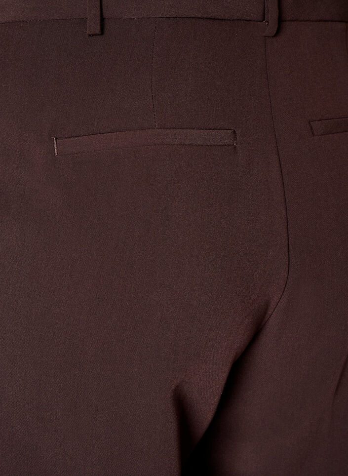 Tailored trousers with wide legs and high waist, Brown, Packshot image number 3