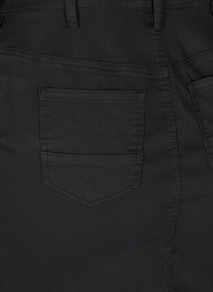 Close-fitting skirt with pockets, Black, Packshot image number 3