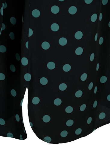 FLASH - Dotted tunic with long sleeves, Dot, Packshot image number 3