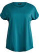 Short-sleeved cotton blend t-shirt, Green, Packshot image number 0