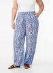 Loose trousers in cotton muslin with polka dots, Light Blue, Model image number 2
