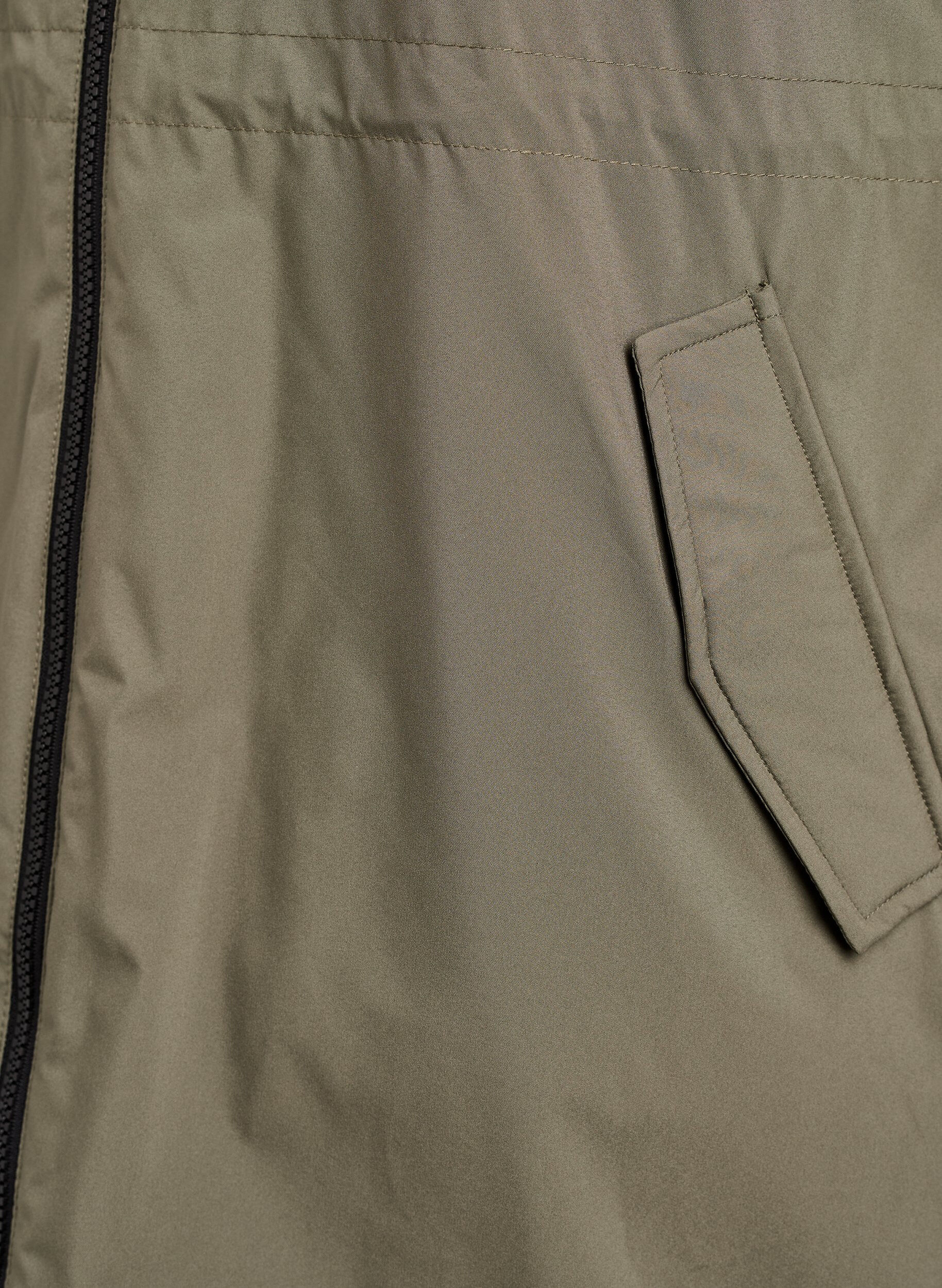 Zizzifashion Lightweight padded parka with a hood, Green, Packshot image number 3