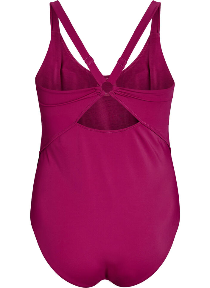 Swimsuit with back detail, Red, Packshot image number 1