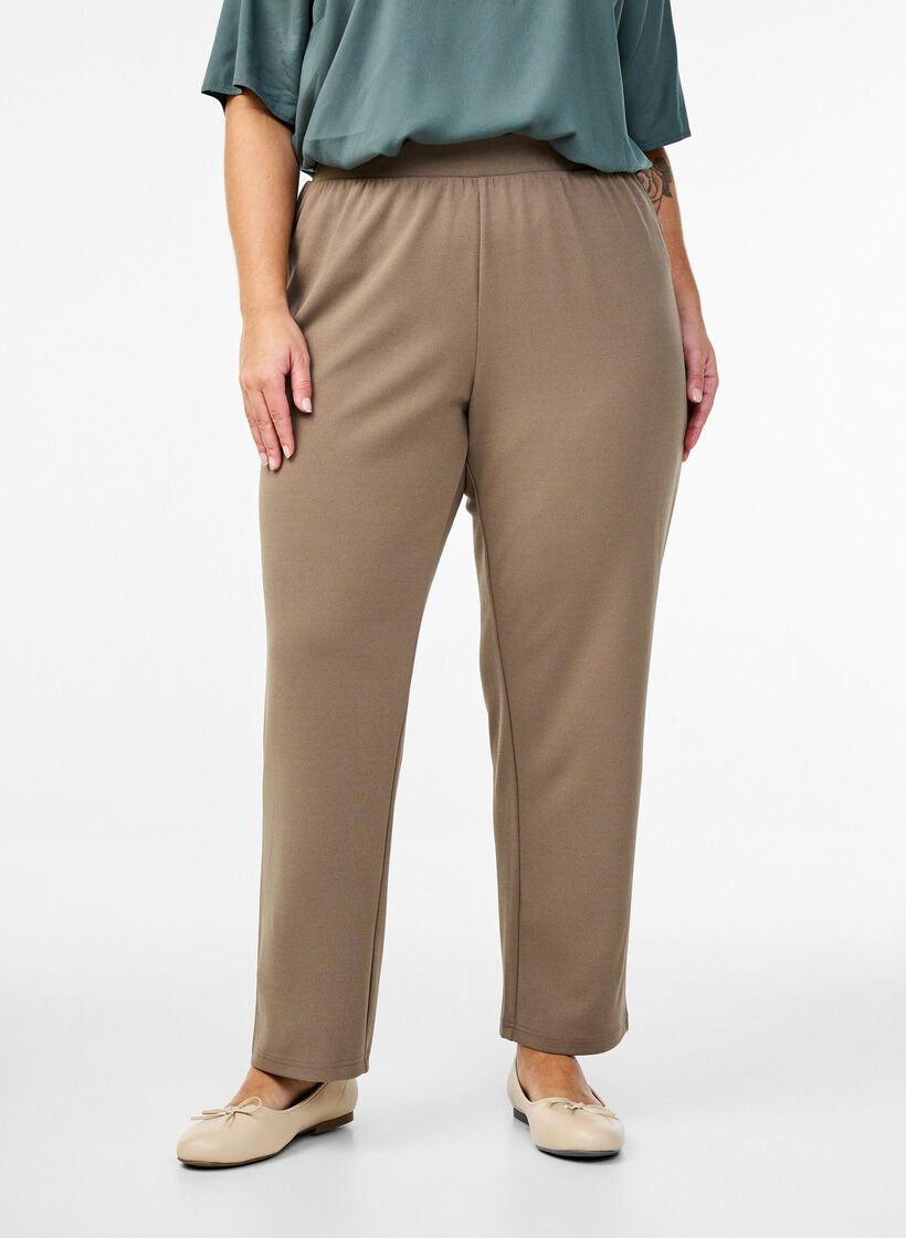 FLASH - Straight fit trousers, Beige, Model image number 2