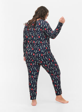 Christmas trousers with print, Night Sky XMAS AOP, Model image number 1