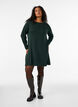 Knitted dress in cotton-viscose blend, Green, Model image number 1