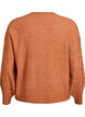 Rib knit cardigan with buttons, Orange, Packshot image number 1