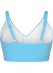 Striped bikini top with ruffle, BlueWhite Stripe AOP, Packshot image number 1