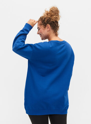Printed cotton sweatshirt, Surf the web, Model image number 1