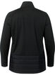 Sports cardigan with quilt and zip, Black, Packshot image number 1