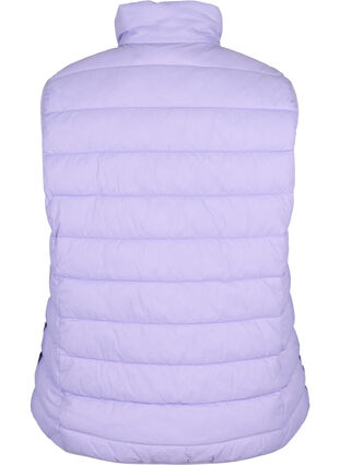 Short vest with zip and pockets, Lavender, Packshot image number 1