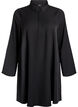 Short A-line dress with long sleeves, Black, Packshot image number 0