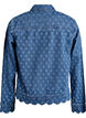 Denim jacket with a distressed pattern, Blue, Packshot image number 1