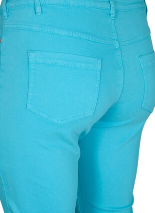 Close-fitting Emily capri trousers, River Blue, Packshot image number 3