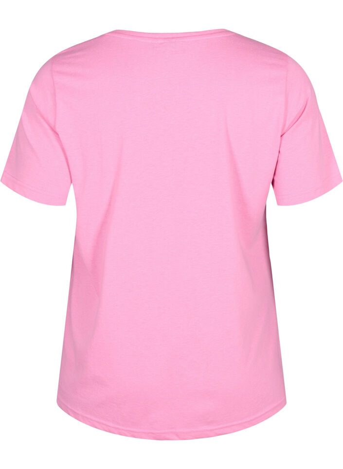 FLASH - T-shirt with motif, Begonia Pink Always, Packshot image number 1