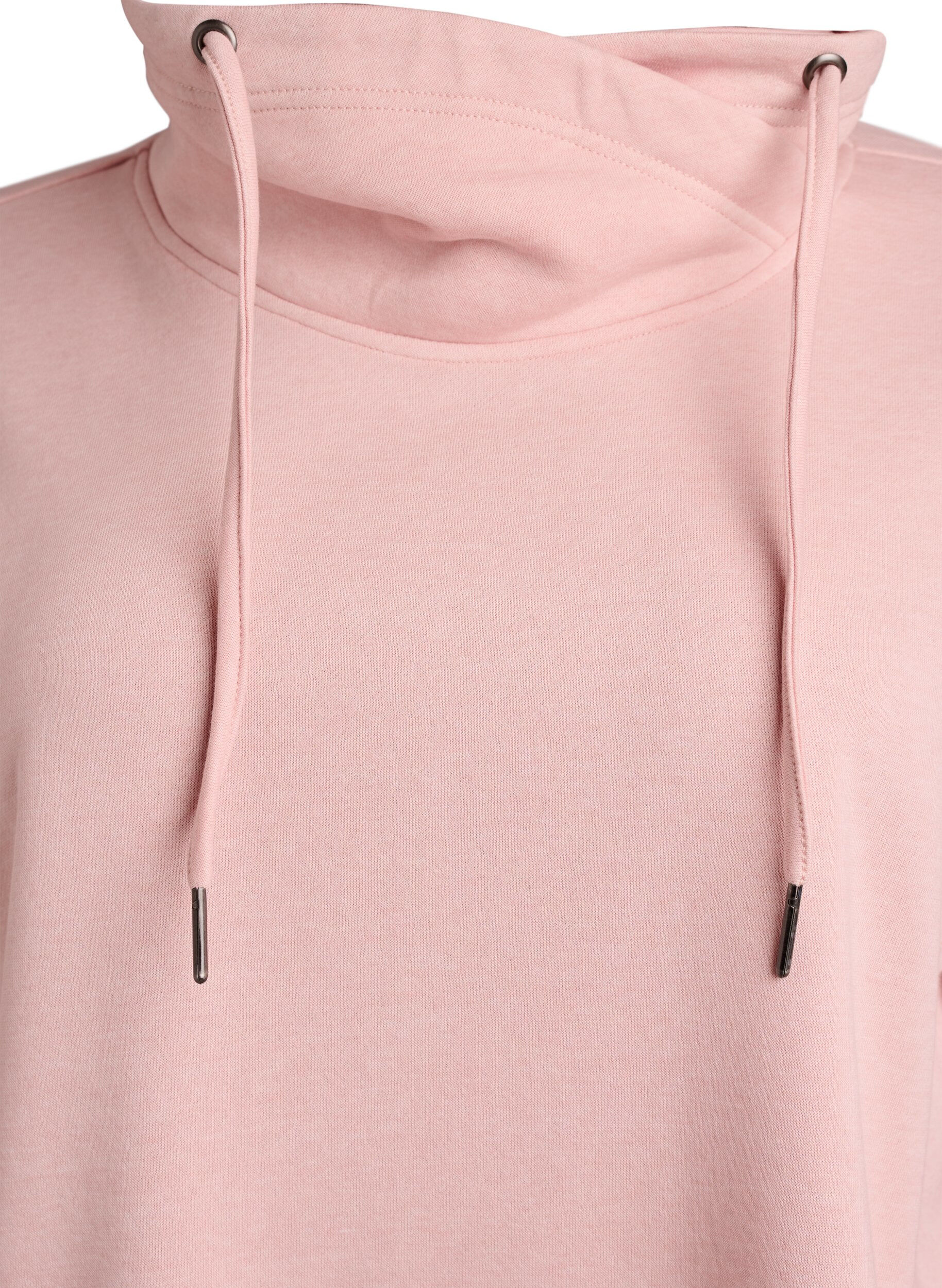 ZizzifashionSweatshirt with high collar and pockets, Red, Packshot image number 2