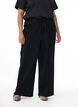 Loose-fit jeans with an elasticated waistband and a drawstring, Black, Model image number 2