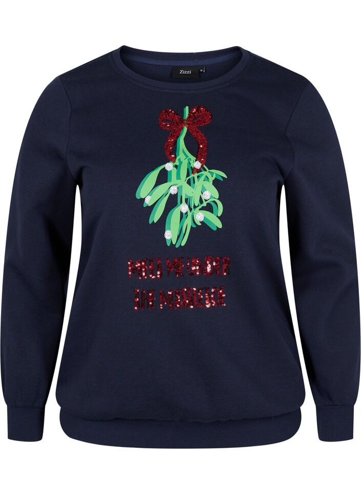 Christmas jumper, Night Sky Mistletoe, Packshot image number 0