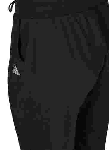 Loose workout trousers with pockets, Black, Packshot image number 3