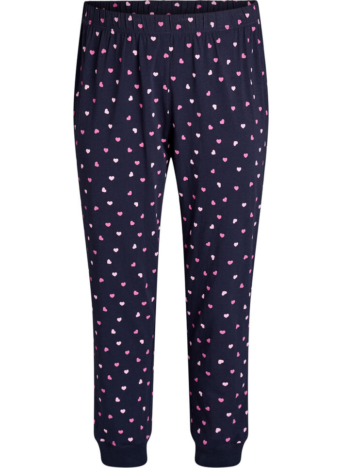 Printed pyjama trousers, Blue, Packshot image number 0
