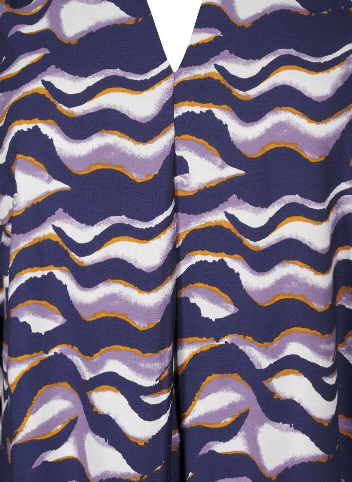 Knee-length dress with print and A-shape, Naval Academy AOP, Packshot image number 2