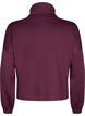 Blouse with turtleneck in modal mix, Dark Bordeaux, Packshot image number 1