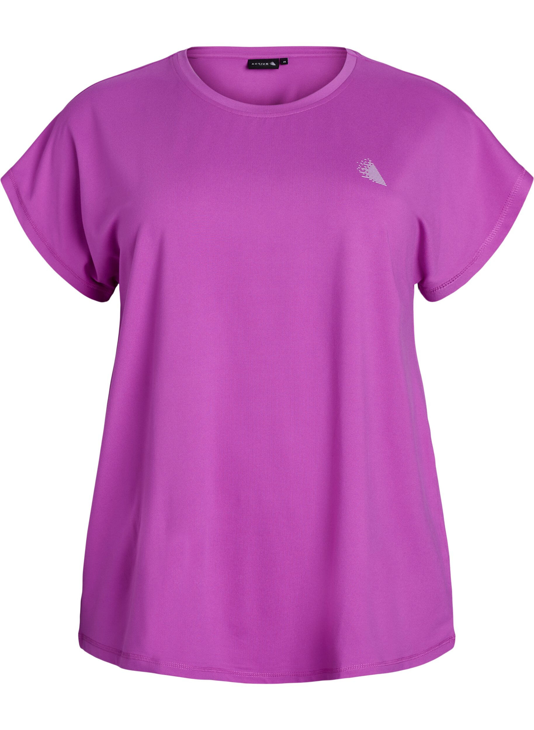 ZizzifashionSolid-coloured training T-shirt, Purple, Packshot image number 0