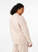 Merino wool turtleneck jumper, Pumice Stone Mel., Model image number 1