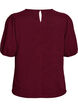Structured blouse with short sleeves, Dark Bordeaux, Packshot image number 1