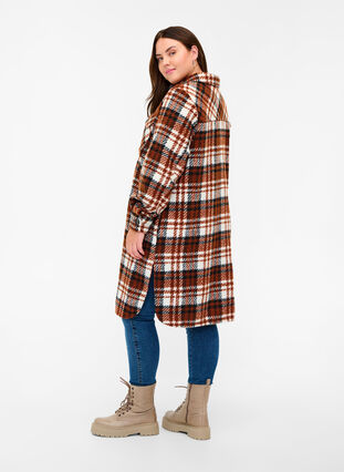 Checkered shirt jacket with chest pockets, Sequoia Check, Model image number 1