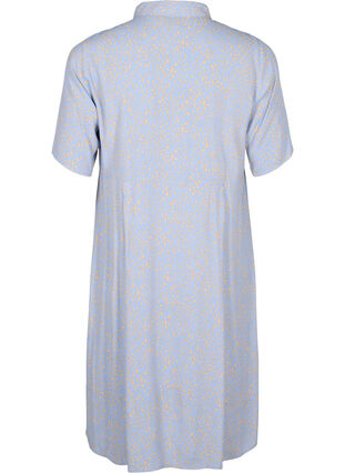 Viscose shirt dress with print, Small Dot AOP, Packshot image number 1