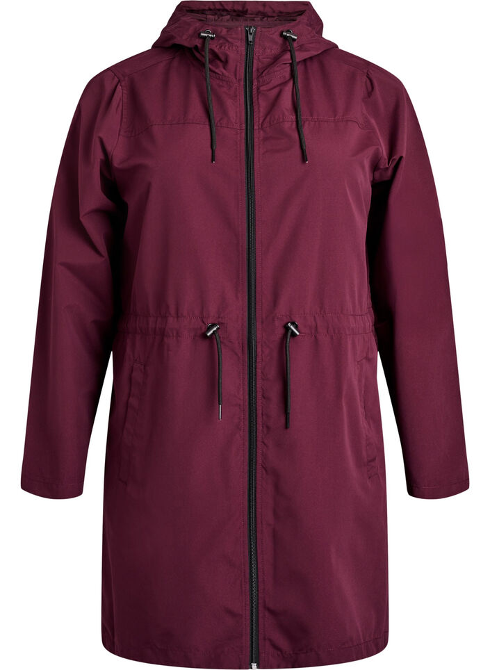 FLASH - Lightweight parka with a hood, Red, Packshot image number 0