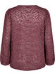 Long-sleeved blouse with glitter and pattern, Red, Packshot image number 1