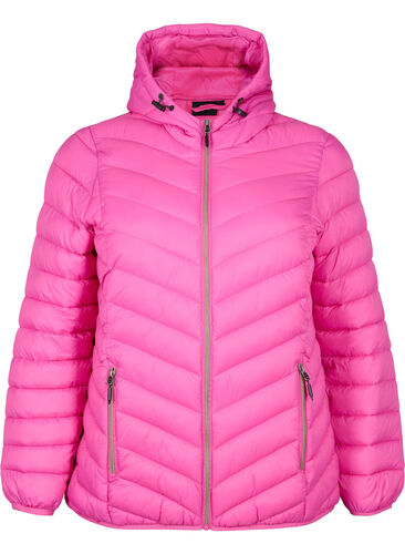 Lightweight jacket with hood, Rose Violet, Packshot image number 0