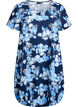 Short-sleeved cotton dress with print, Blue, Packshot image number 0