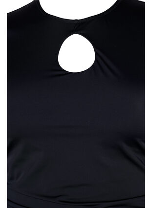 Swimsuit with short sleeves, Black, Packshot image number 2