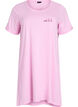Short-sleeved nightgown in organic cotton, Rose, Packshot image number 0