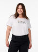 FLASH - T-shirt with motif, White, Model image number 0